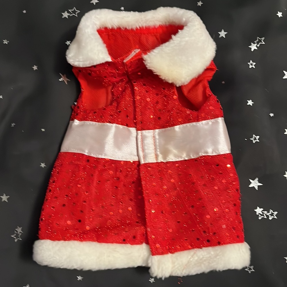 MRS.CLAUSE DOGGY🐩🐾COSTUME/OUTFIT🐕🐶🐾SZ.SMALL - Picture 3 of 3